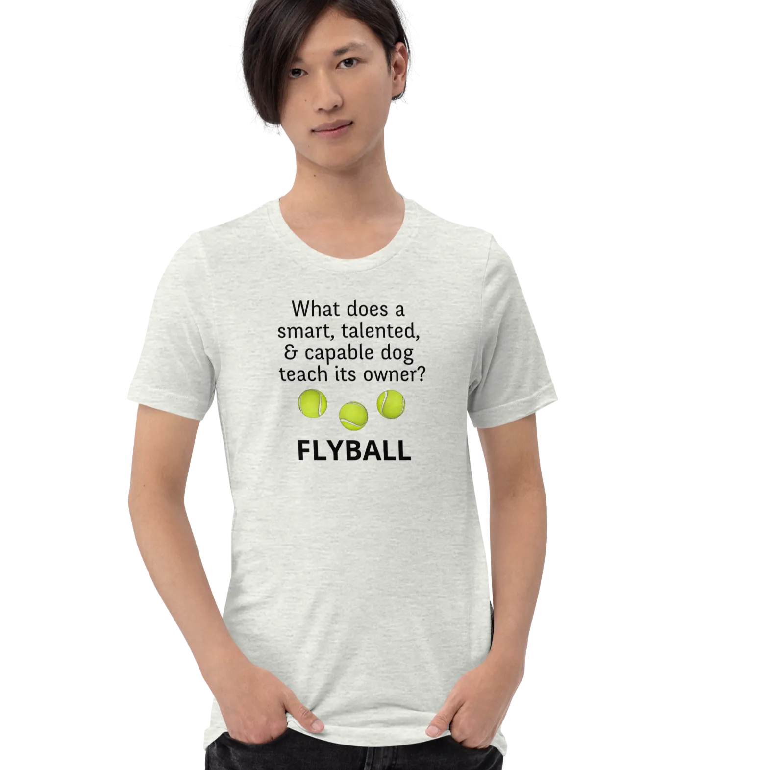 Dog Teaches Flyball T-Shirt - Light
