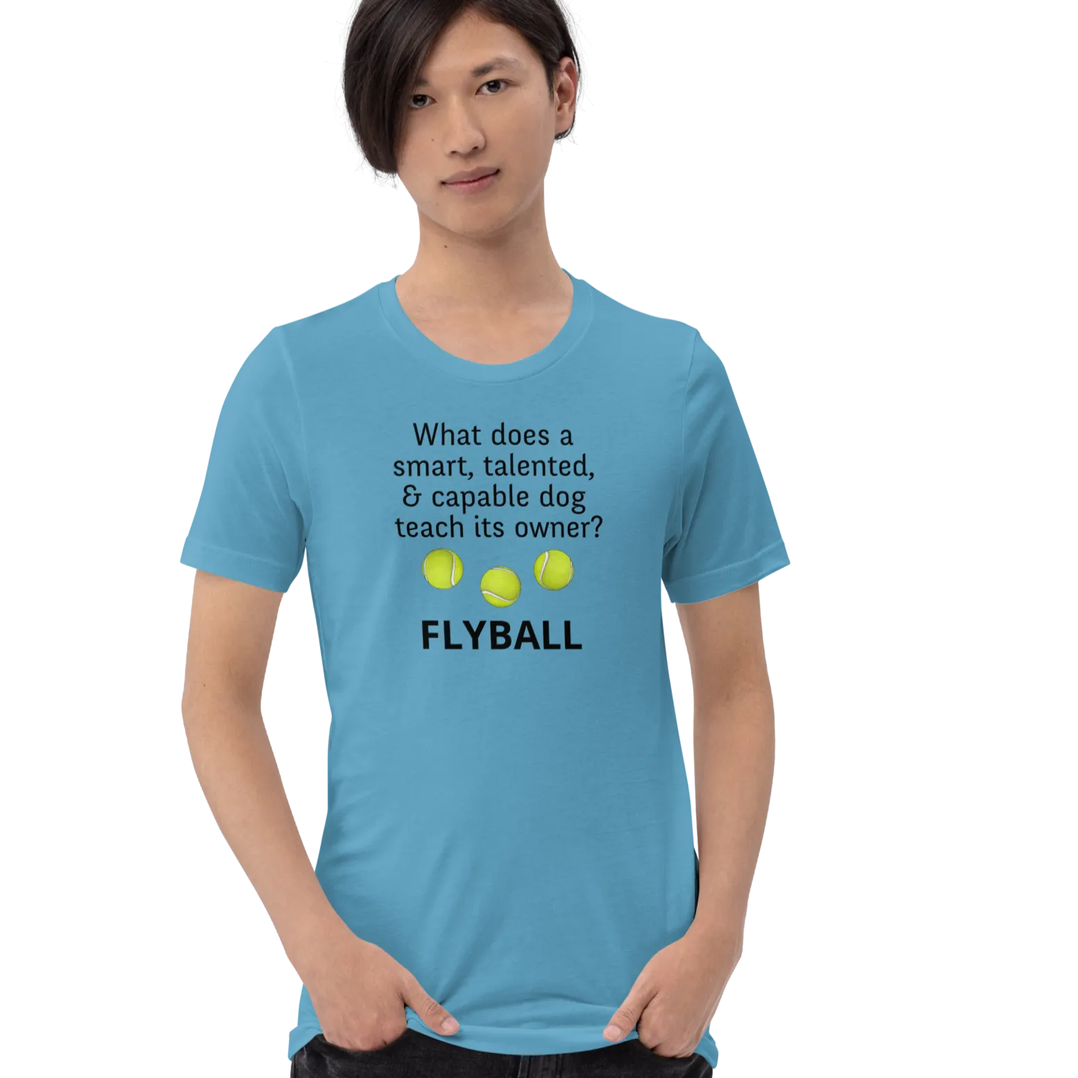 Dog Teaches Flyball T-Shirt - Light