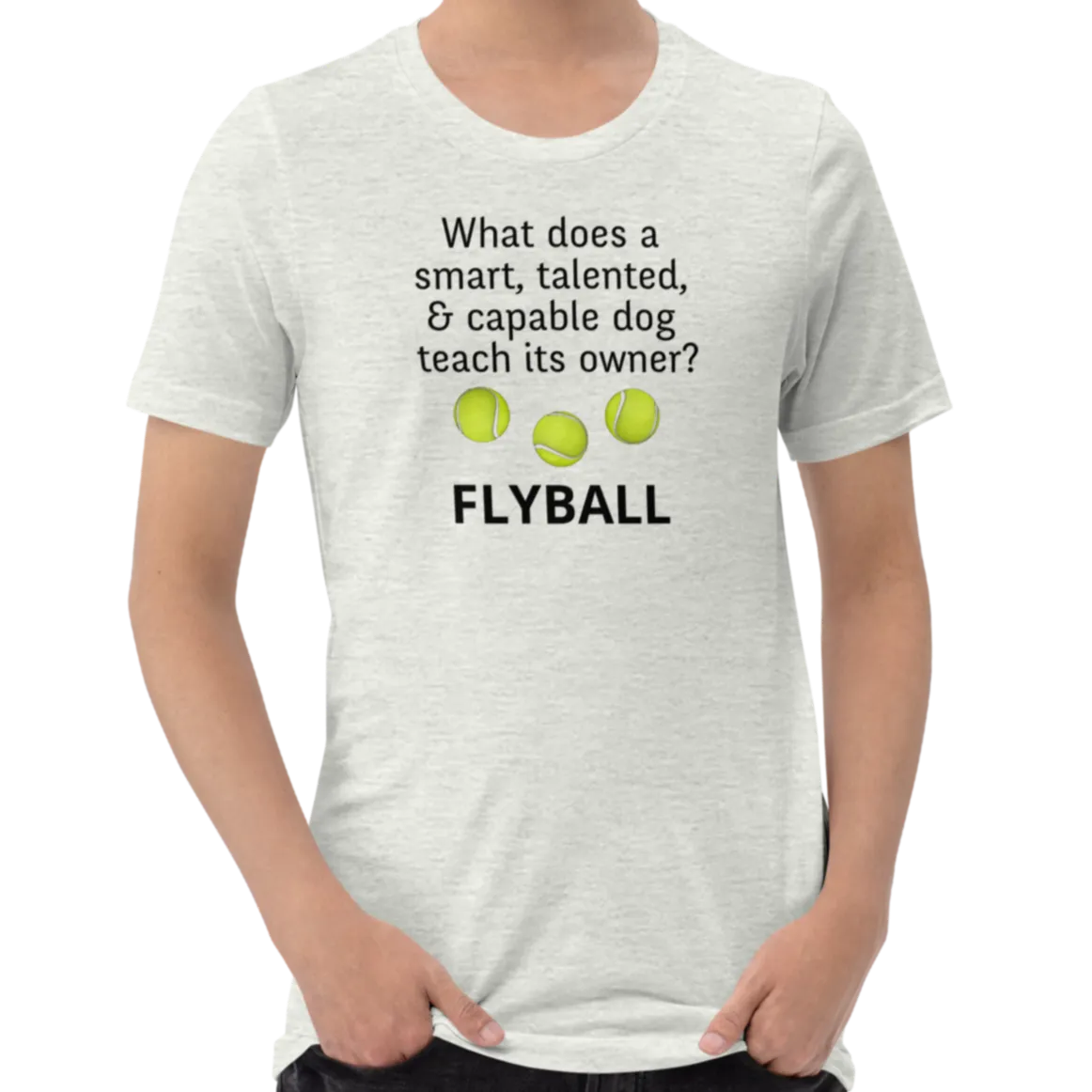 Dog Teaches Flyball T-Shirt - Light