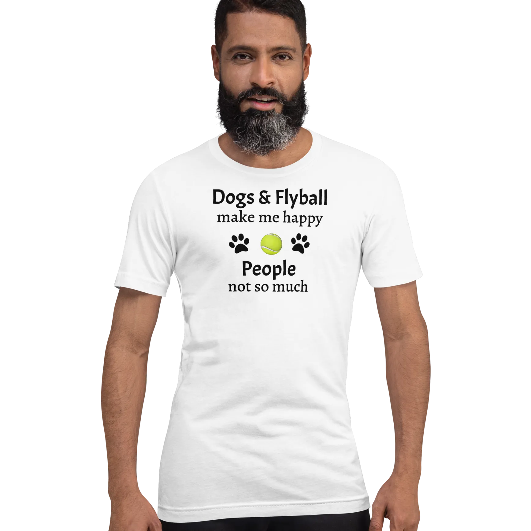 Dogs & Flyball Make Me Happy T-Shirts - Light