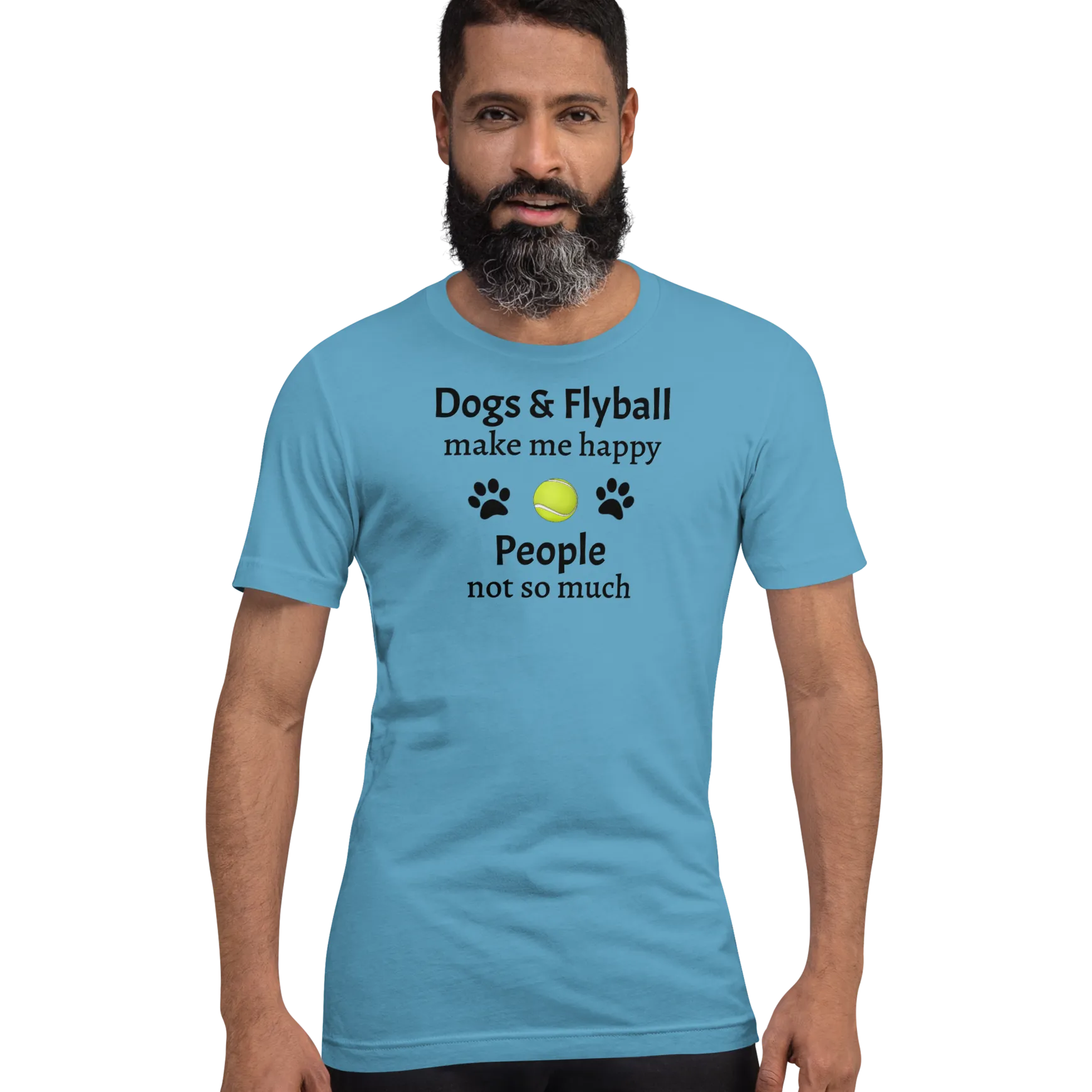 Dogs & Flyball Make Me Happy T-Shirts - Light