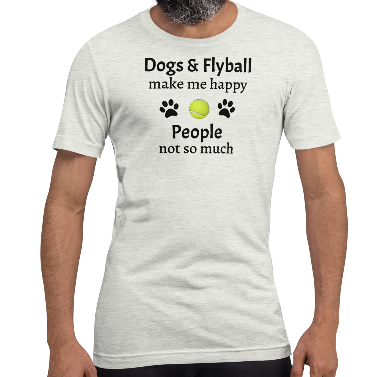 Dogs & Flyball Make Me Happy T-Shirts - Light