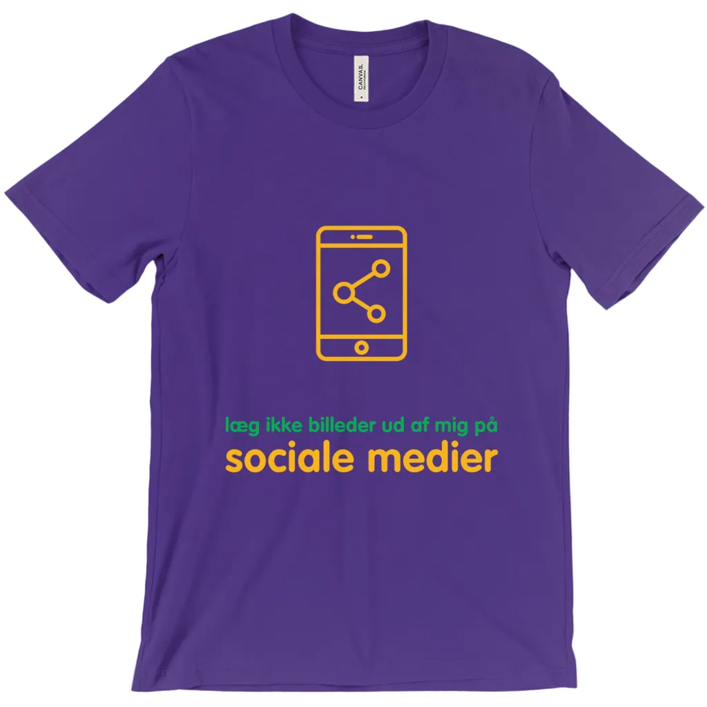Don't Post me Adult T-shirts (Danish)