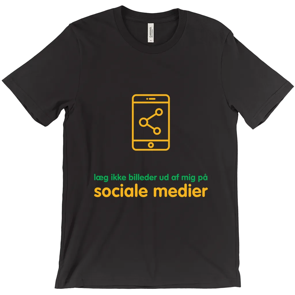 Don't Post me Adult T-shirts (Danish)