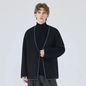Double-faced Wool Cardigan