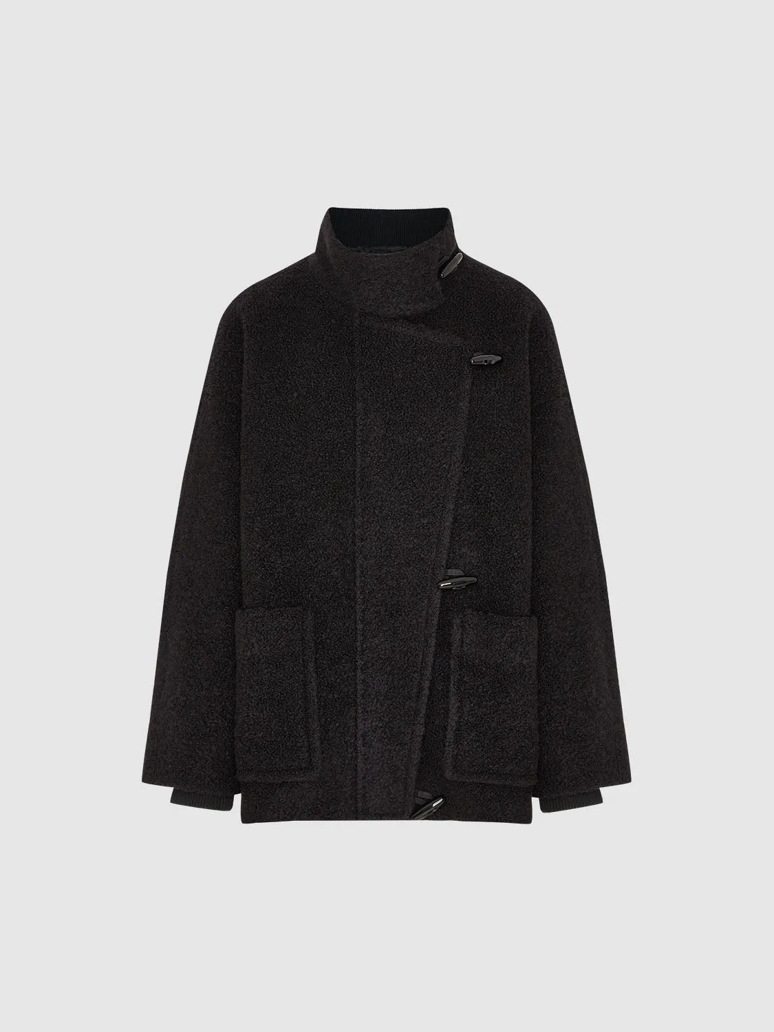 Drop Shoulder Sleeve Fleece Jackets