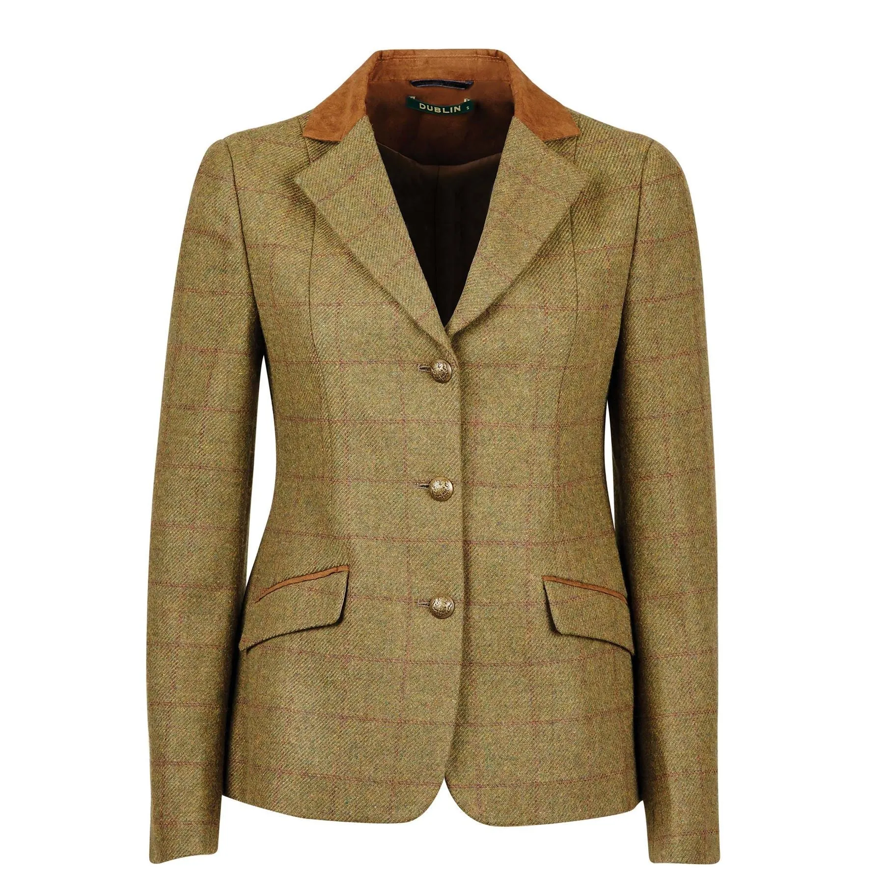 Dublin Albany Tweed Suede Collar Tailored Jacket