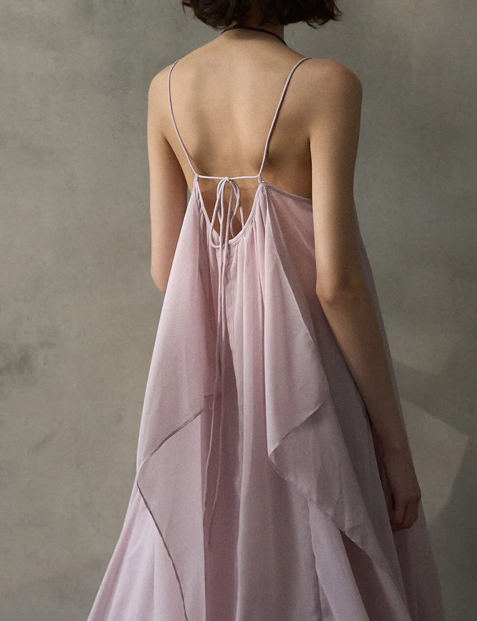 Dusty Pink Layered Dress