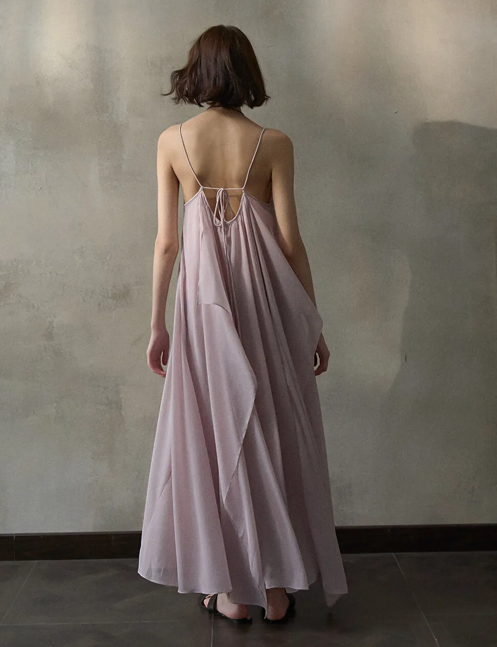 Dusty Pink Layered Dress