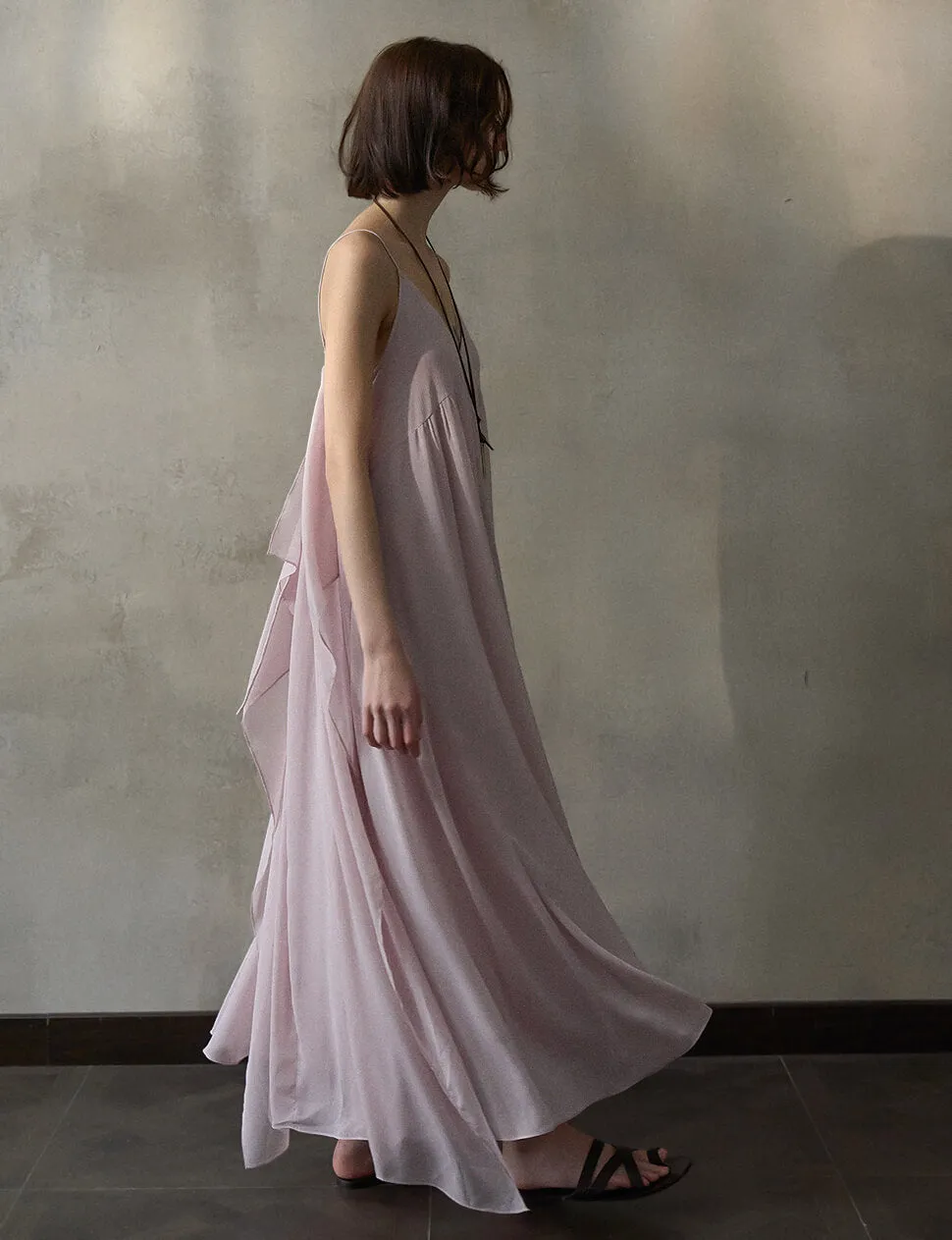 Dusty Pink Layered Dress