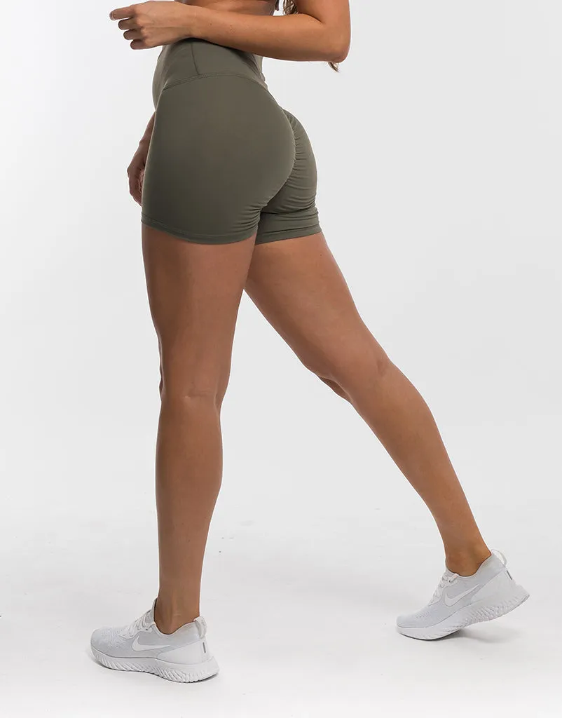 Echt Force Scrunch Shorts - Dusty Olive