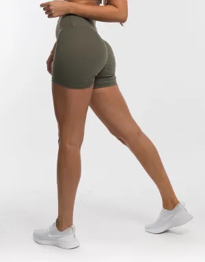 Echt Force Scrunch Shorts - Dusty Olive