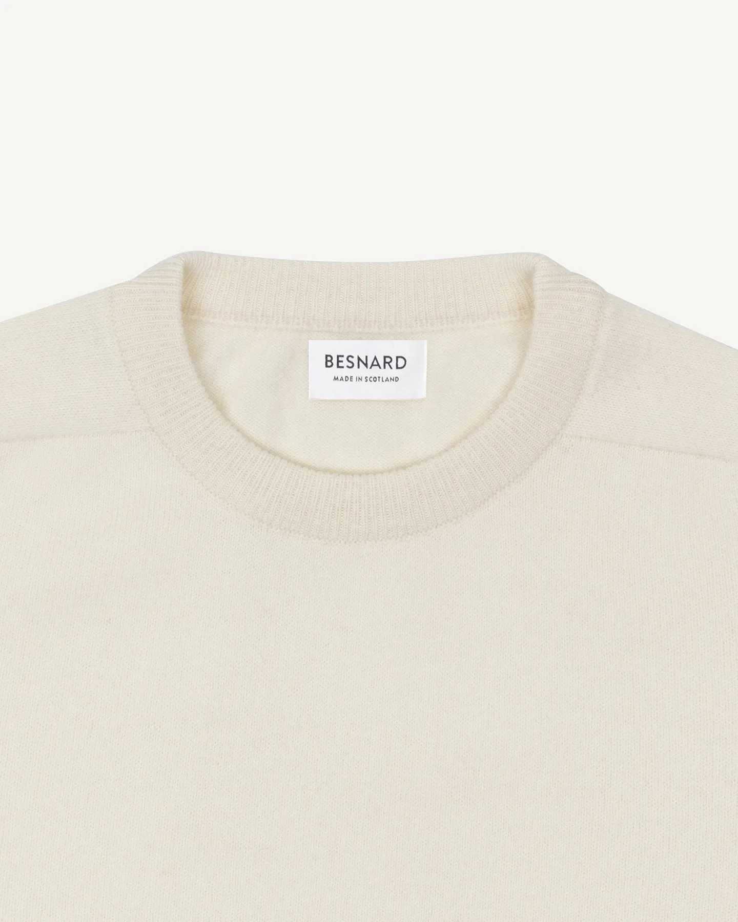 Ecru Lambswool Crew Neck