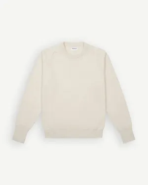 Ecru Lambswool Crew Neck