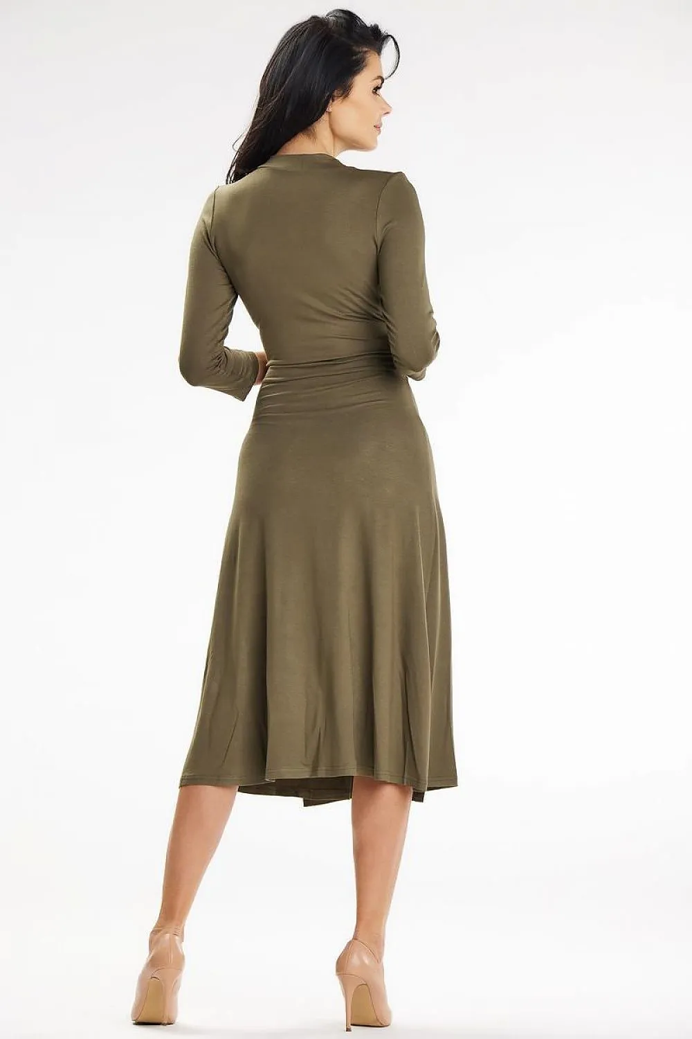 Elegant Envelope-Fit Midi Dress