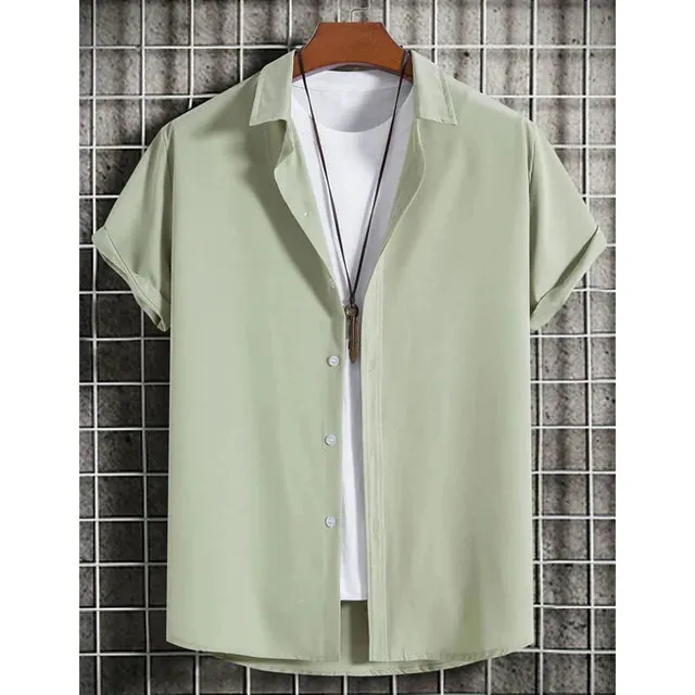 Elegant Short Sleeve Button-Up Top for Women