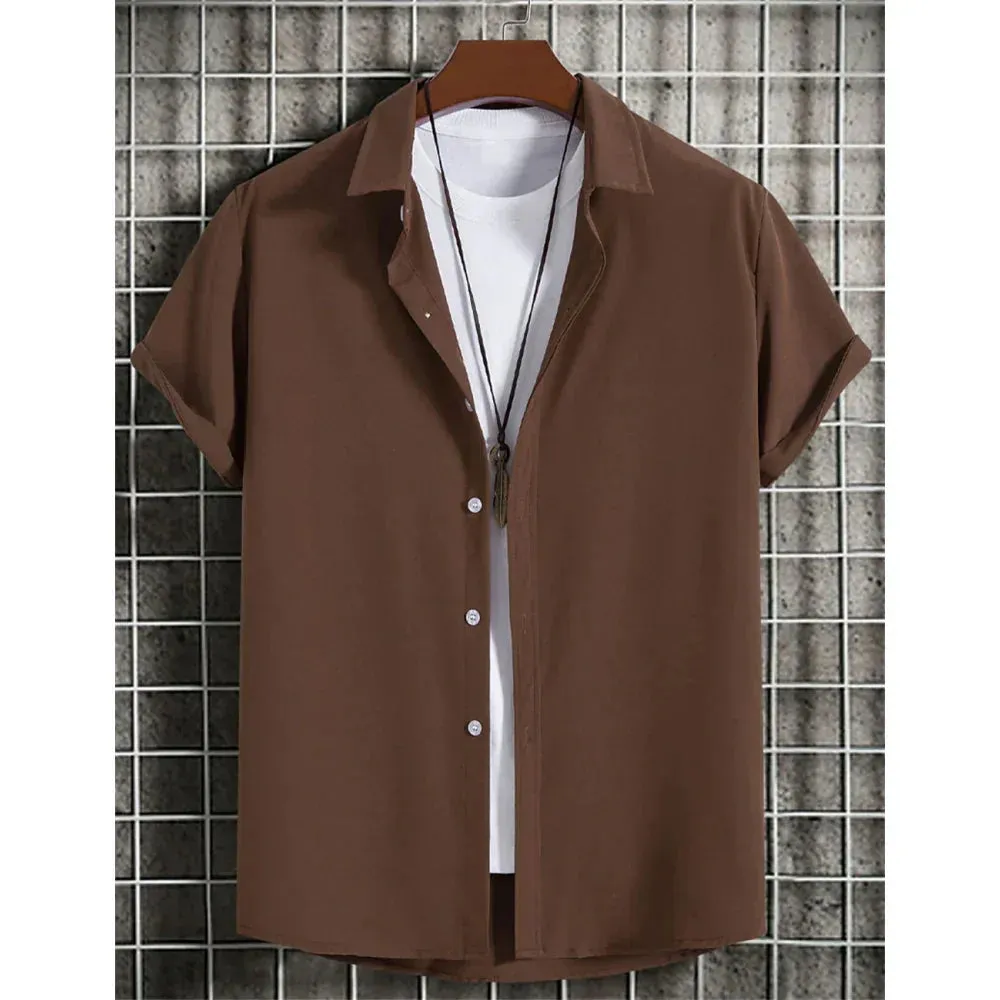 Elegant Short Sleeve Button-Up Top for Women