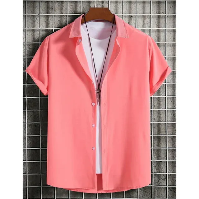 Elegant Short Sleeve Button-Up Top for Women