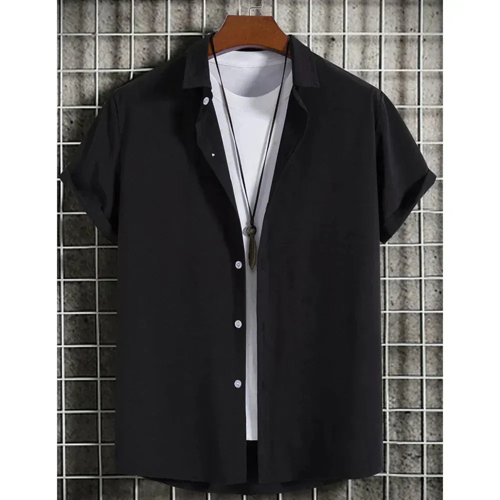 Elegant Short Sleeve Button-Up Top for Women