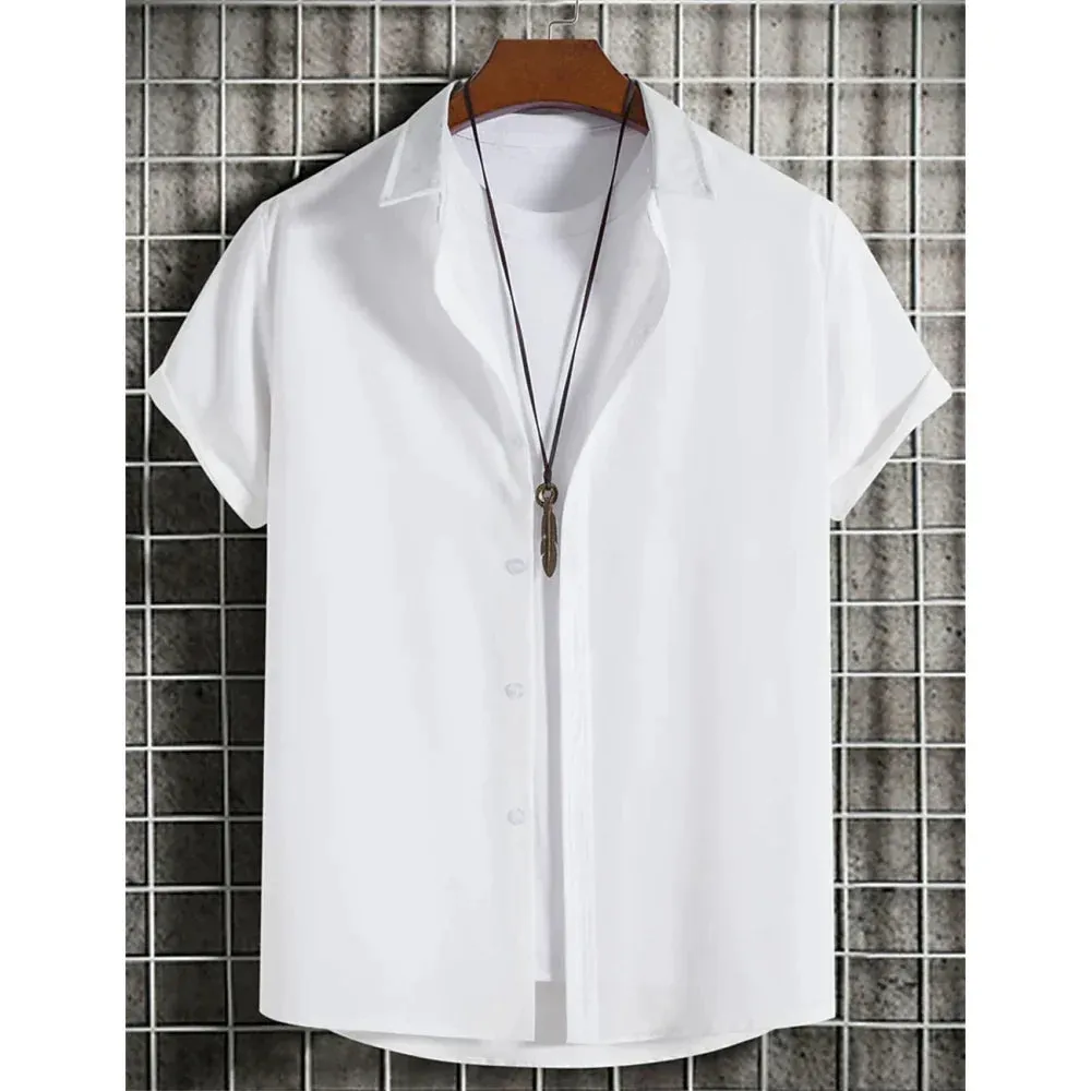 Elegant Short Sleeve Button-Up Top for Women