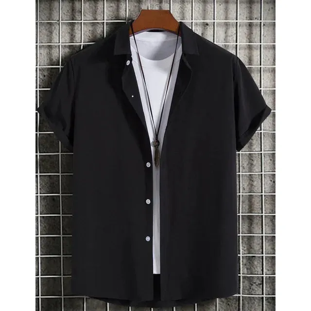 Elegant Short Sleeve Button-Up Top for Women