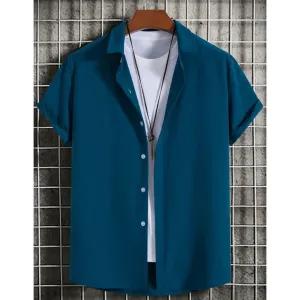 Elegant Short Sleeve Button-Up Top for Women