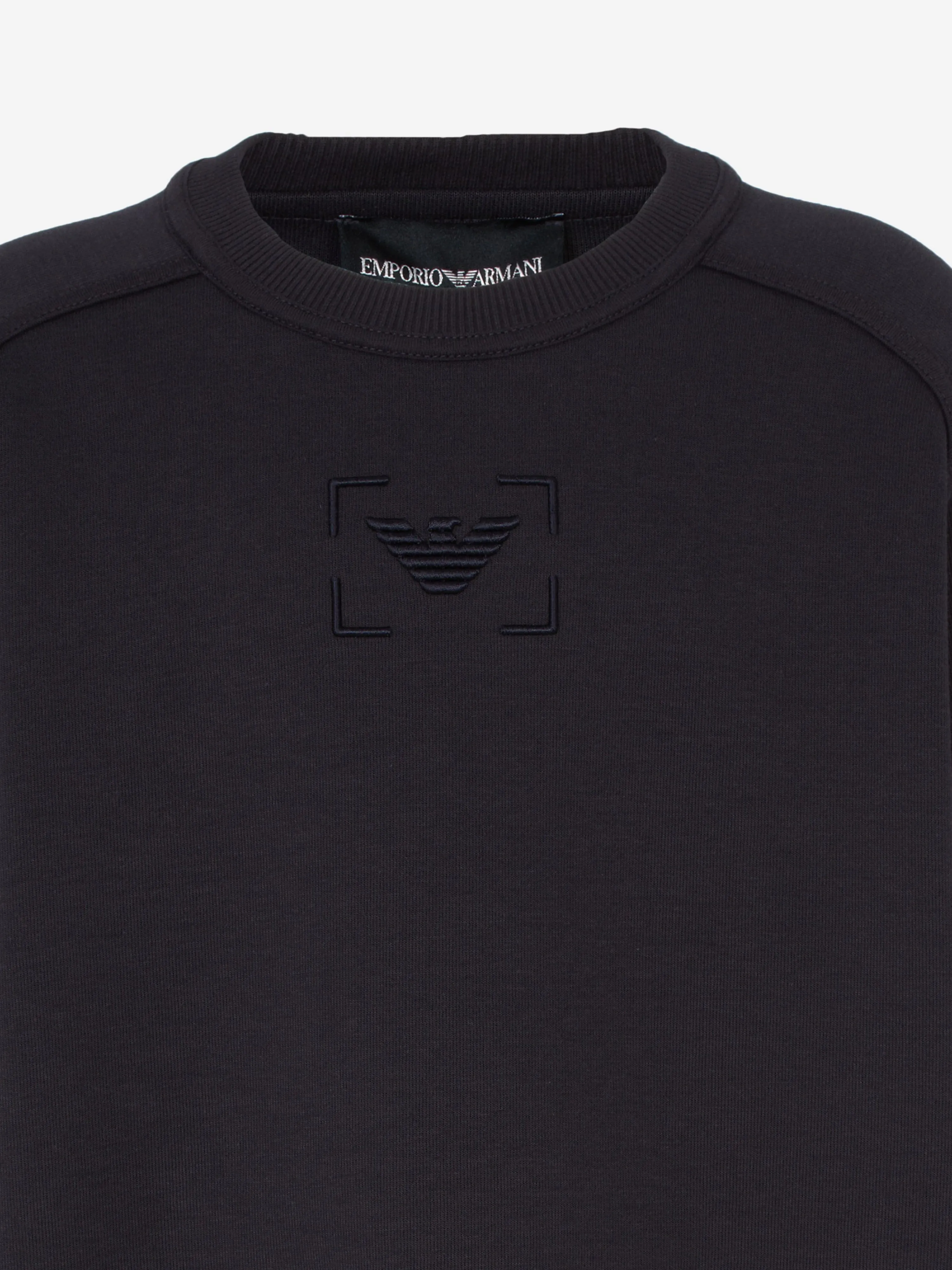 Emporio Armani Boys Logo Sweatshirt in Navy