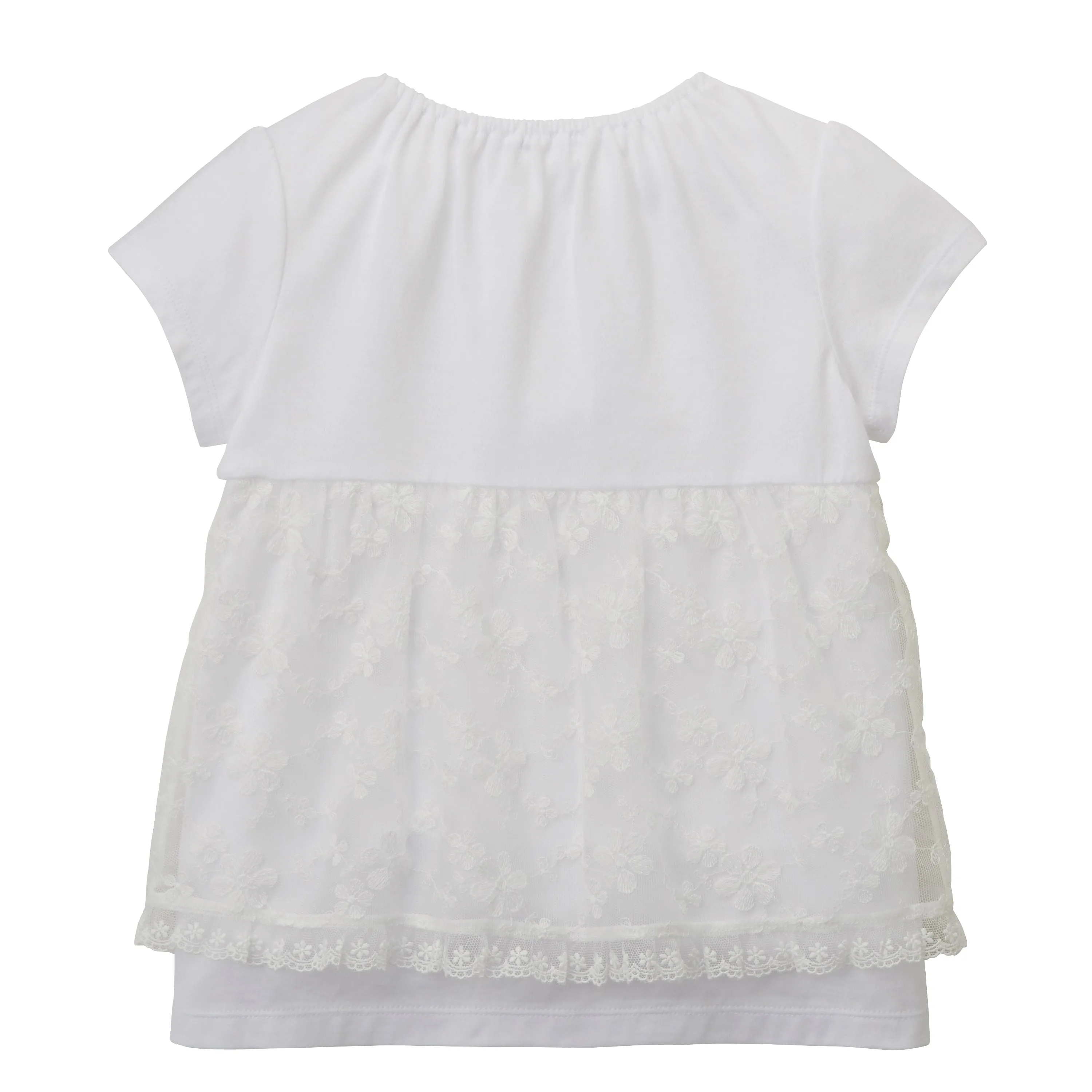 Enchanting Blooms: Short-Sleeve T-Shirt with Beads