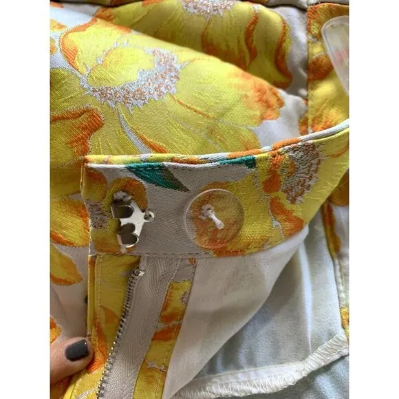Endless Rose Floral Brocade Shorts Small