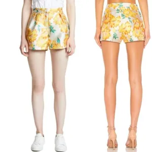 Endless Rose Floral Brocade Shorts Small