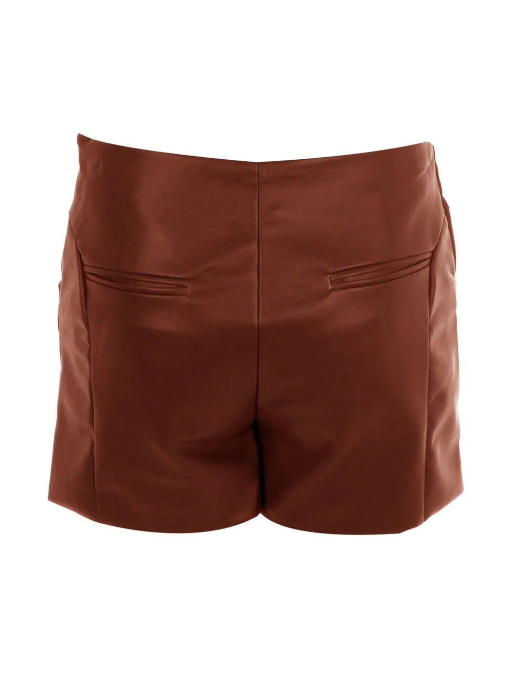 Fascinating Lined Leather Shorts