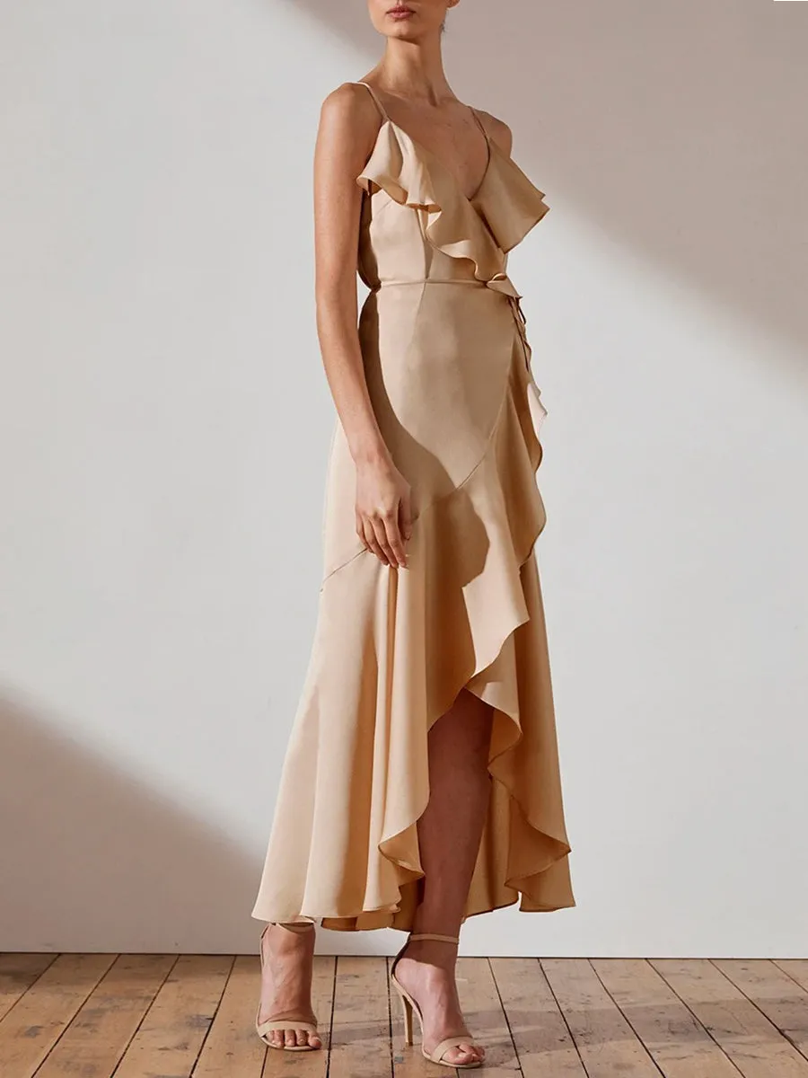 Fashion Layered Suspender Evening Dress