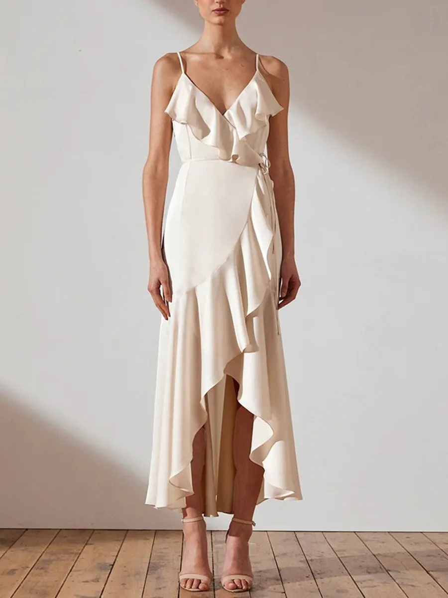 Fashion Layered Suspender Evening Dress
