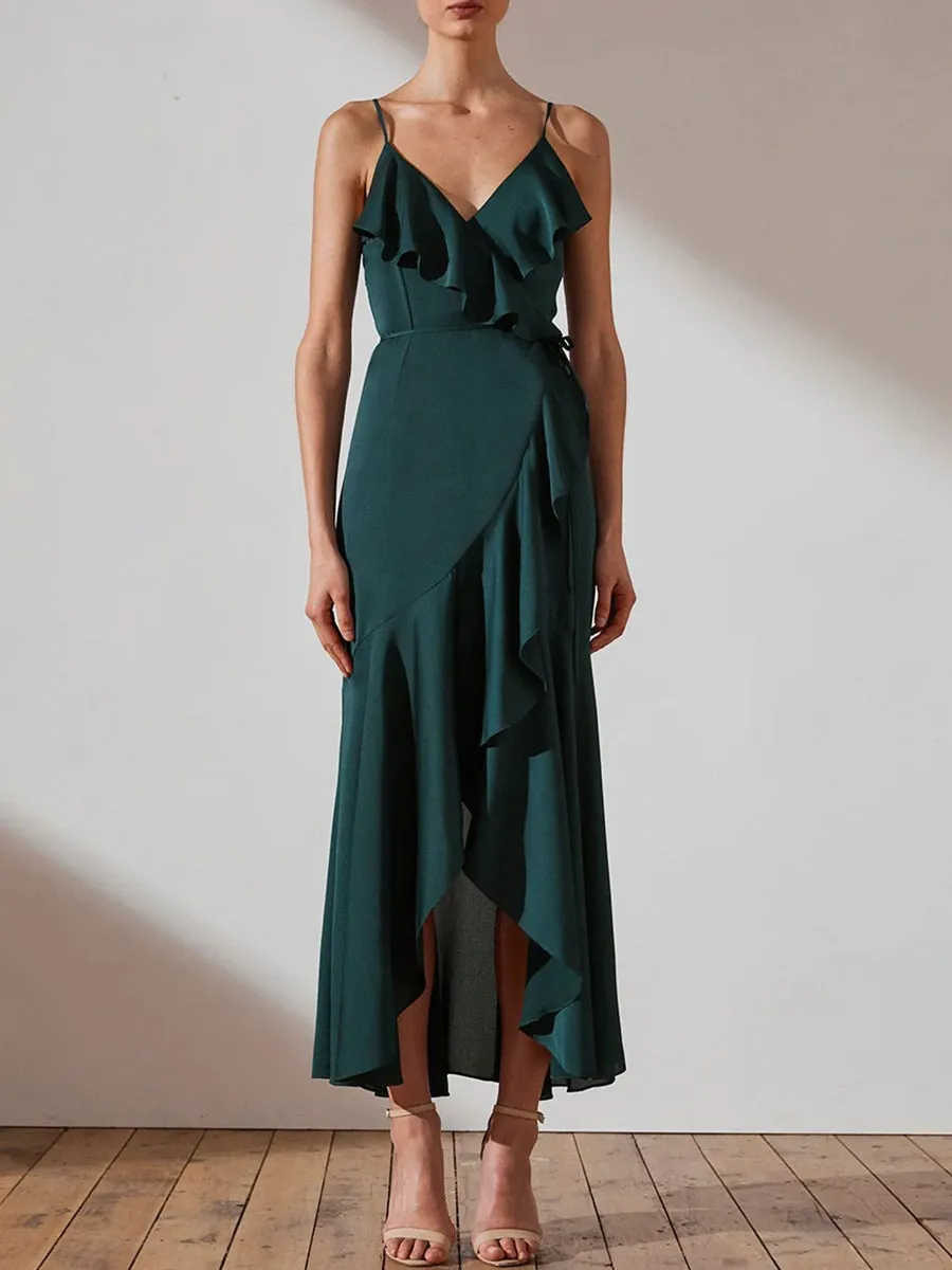 Fashion Layered Suspender Evening Dress