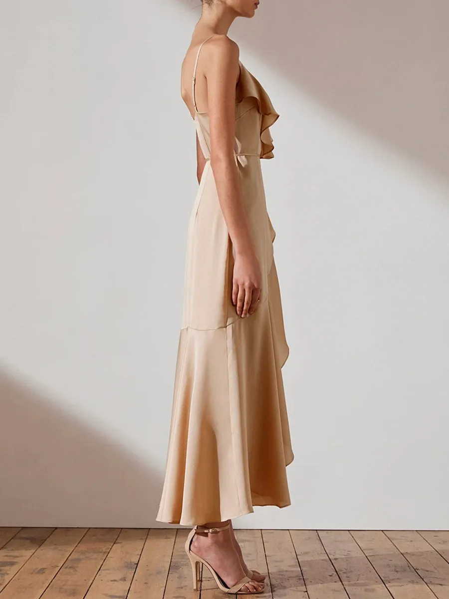 Fashion Layered Suspender Evening Dress