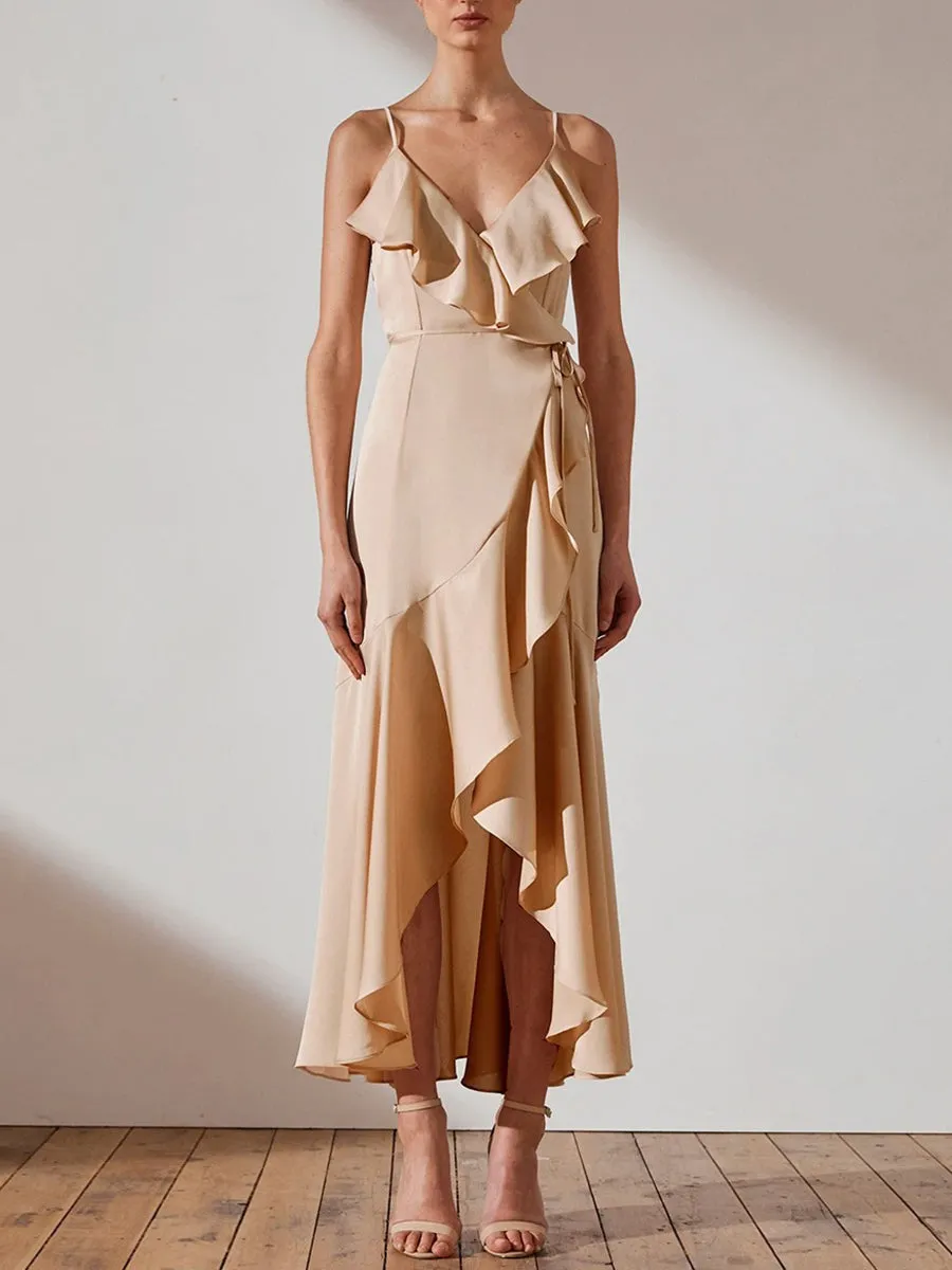 Fashion Layered Suspender Evening Dress