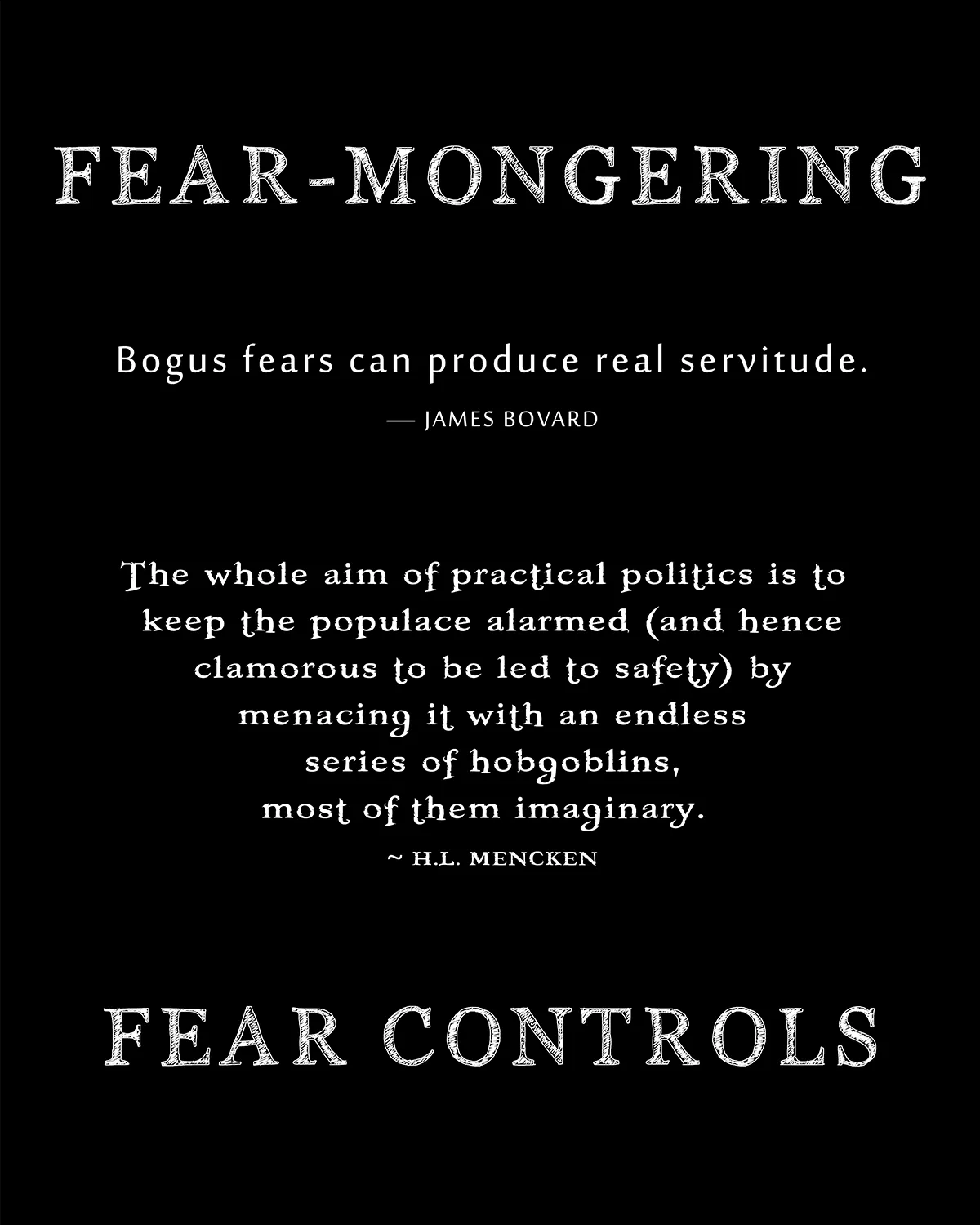 Fear Mongering - Men's Edition