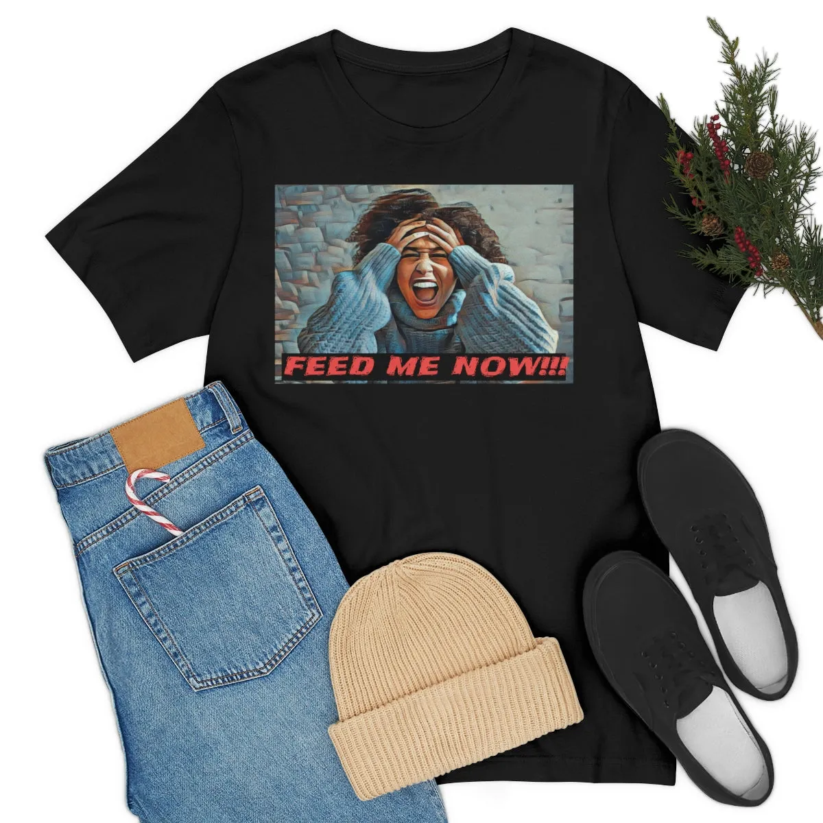 Feed Me Now!!! Short Sleeve Tee