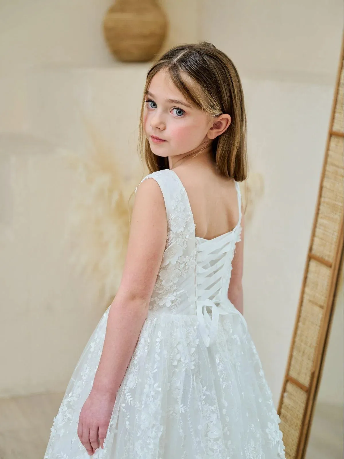 Floral Detail Corset Back Dress ES20