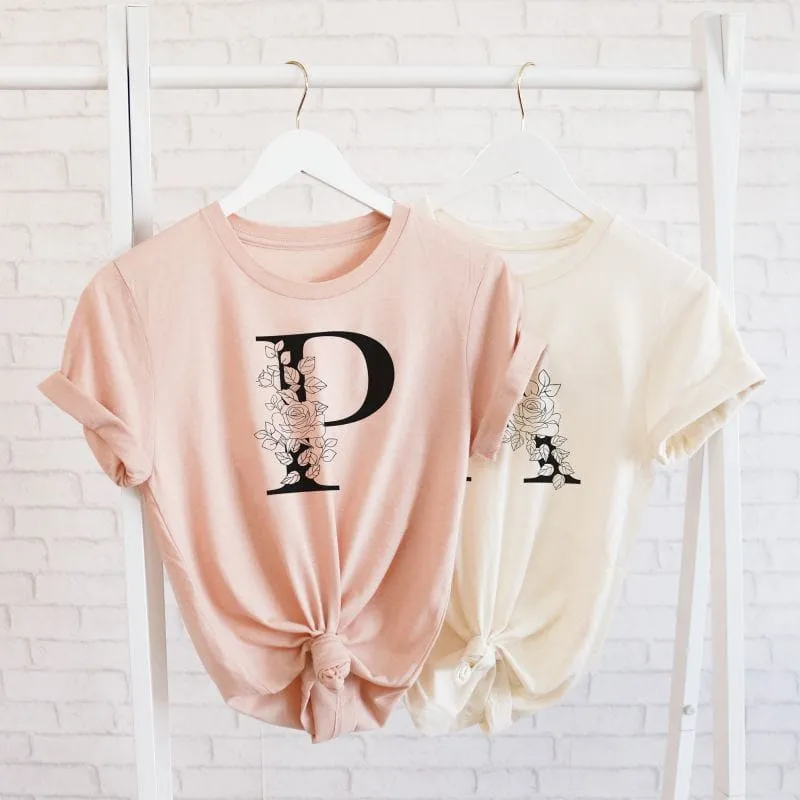 Floral Monogram Shirt