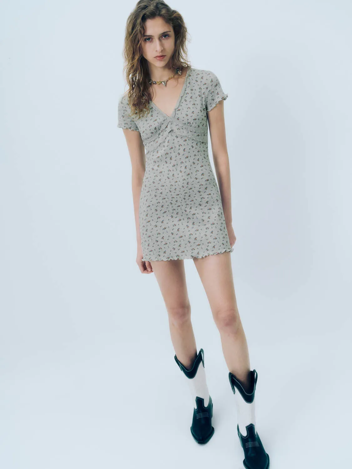 Floral Skinny-Fit Dresses