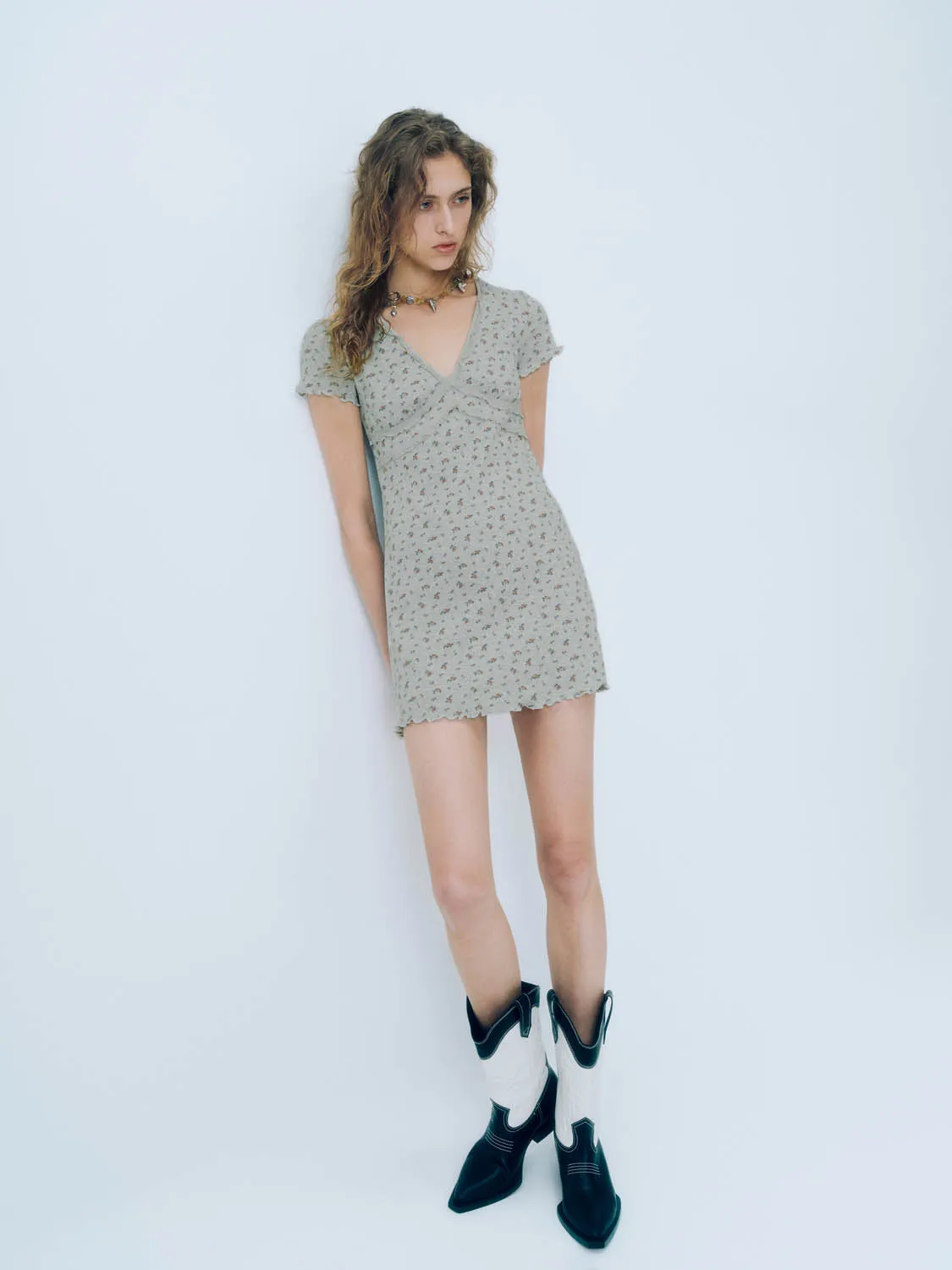 Floral Skinny-Fit Dresses
