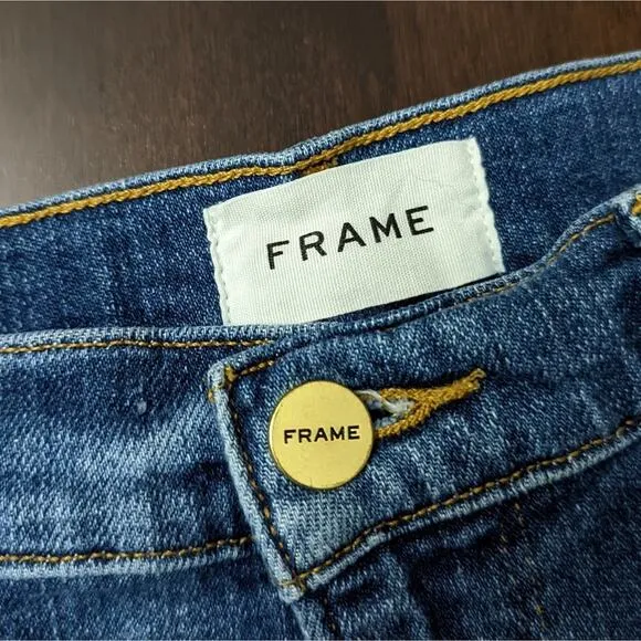 Frame Le Cutoff Cleo Tux Jean Shorts