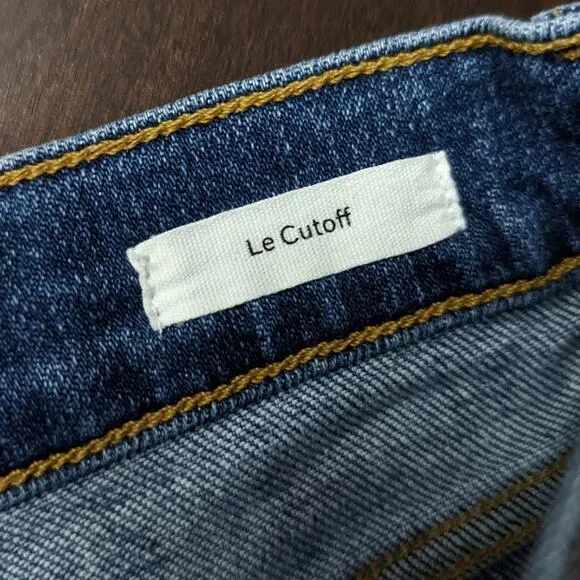Frame Le Cutoff Cleo Tux Jean Shorts