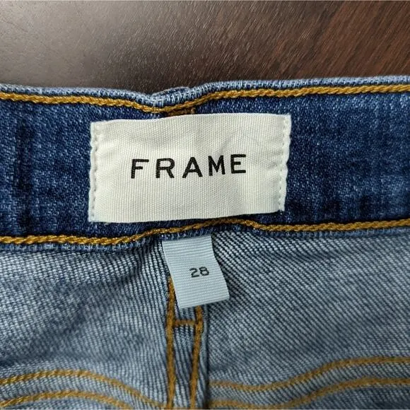 Frame Le Cutoff Cleo Tux Jean Shorts