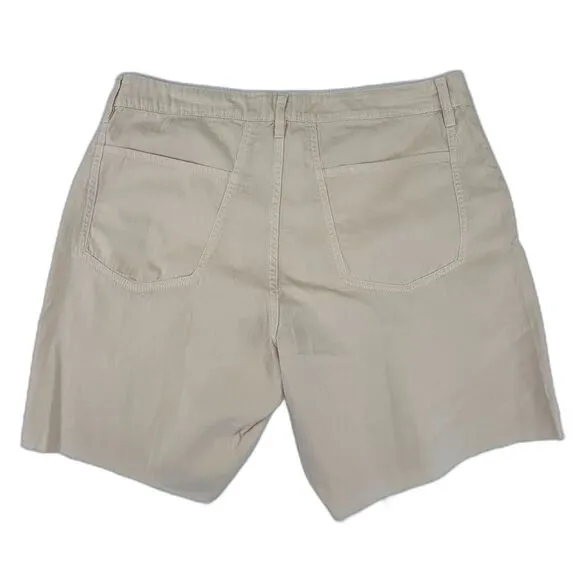 Frame Womens Shorts Size 31 - US 12 Le Super High Short Raw Hem Washed Nude Pink