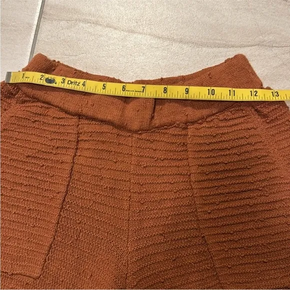 Free people rust Carter sweater shorts set size XS