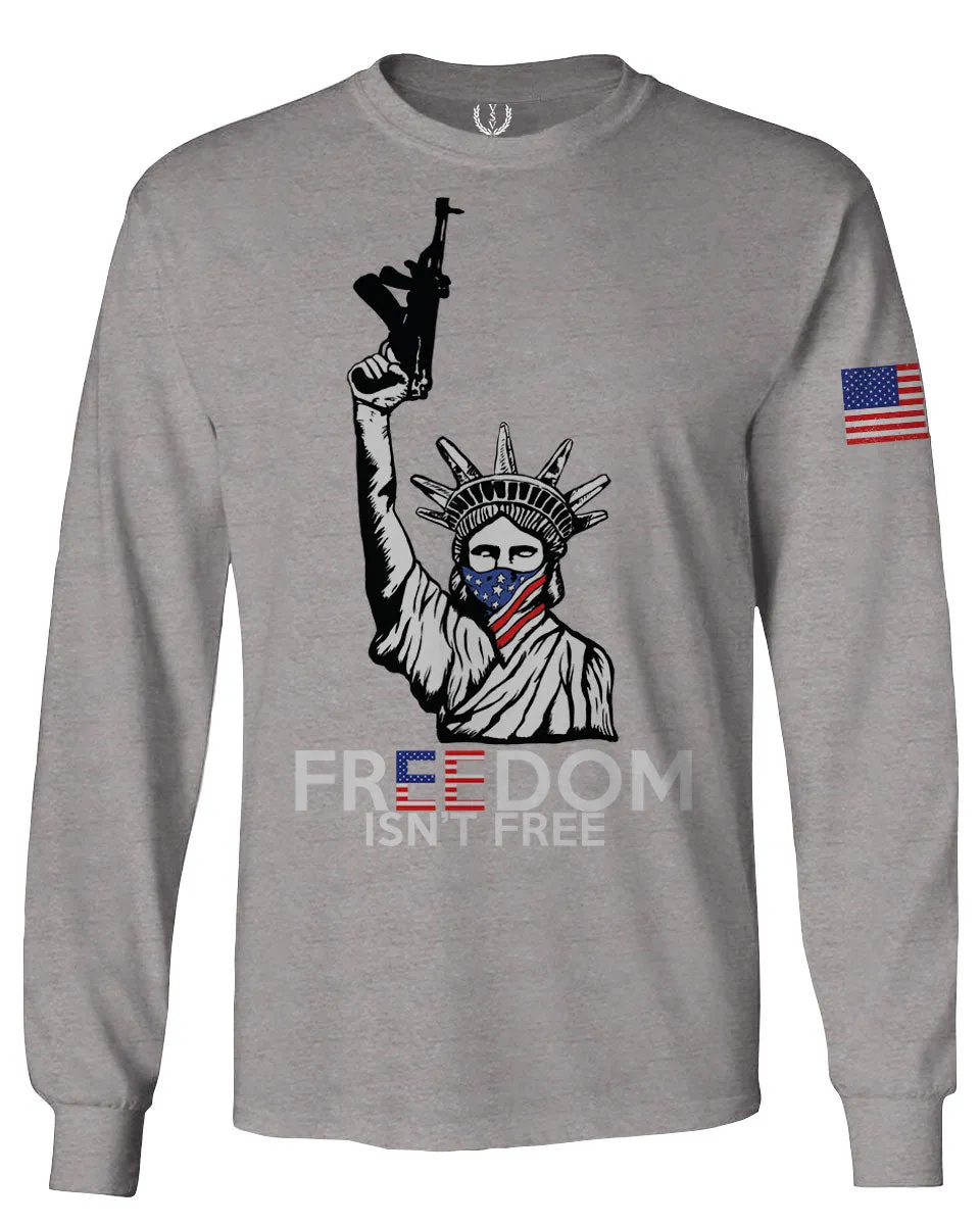 Freedom Isn't Free Grunt 2nd Amendment Ammendment Guns Second mens Long sleeve t shirt
