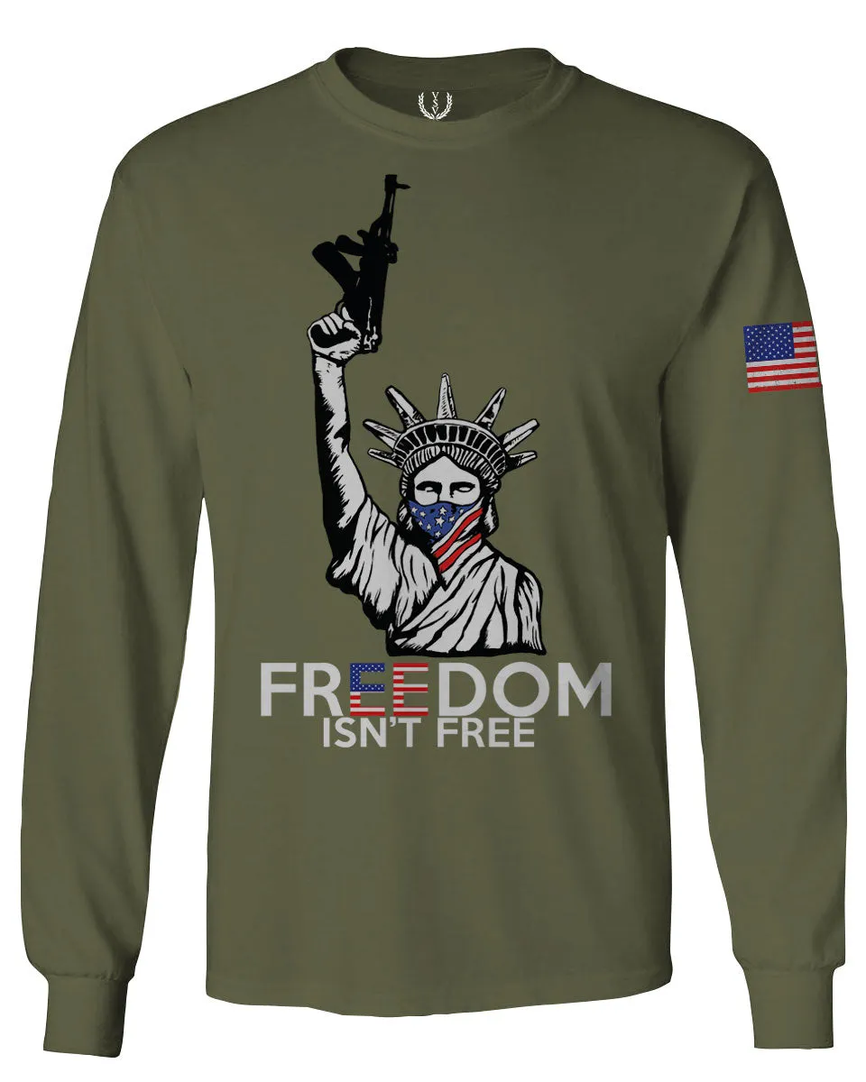 Freedom Isn't Free Grunt 2nd Amendment Ammendment Guns Second mens Long sleeve t shirt
