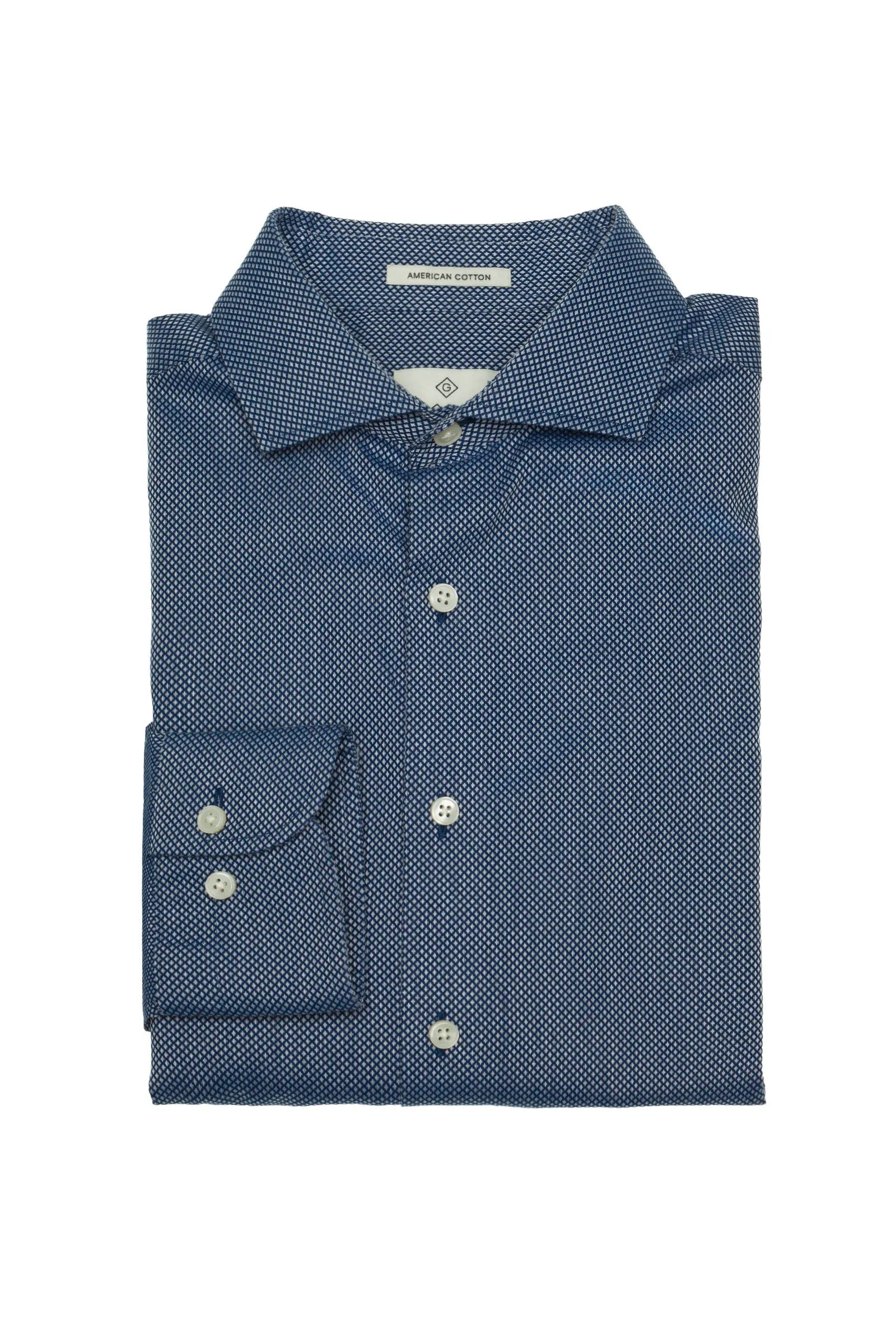 GANT DIAMOND G Men's Fitted Dobby Amalfi Shirt 3050406 Size M $225 NWT